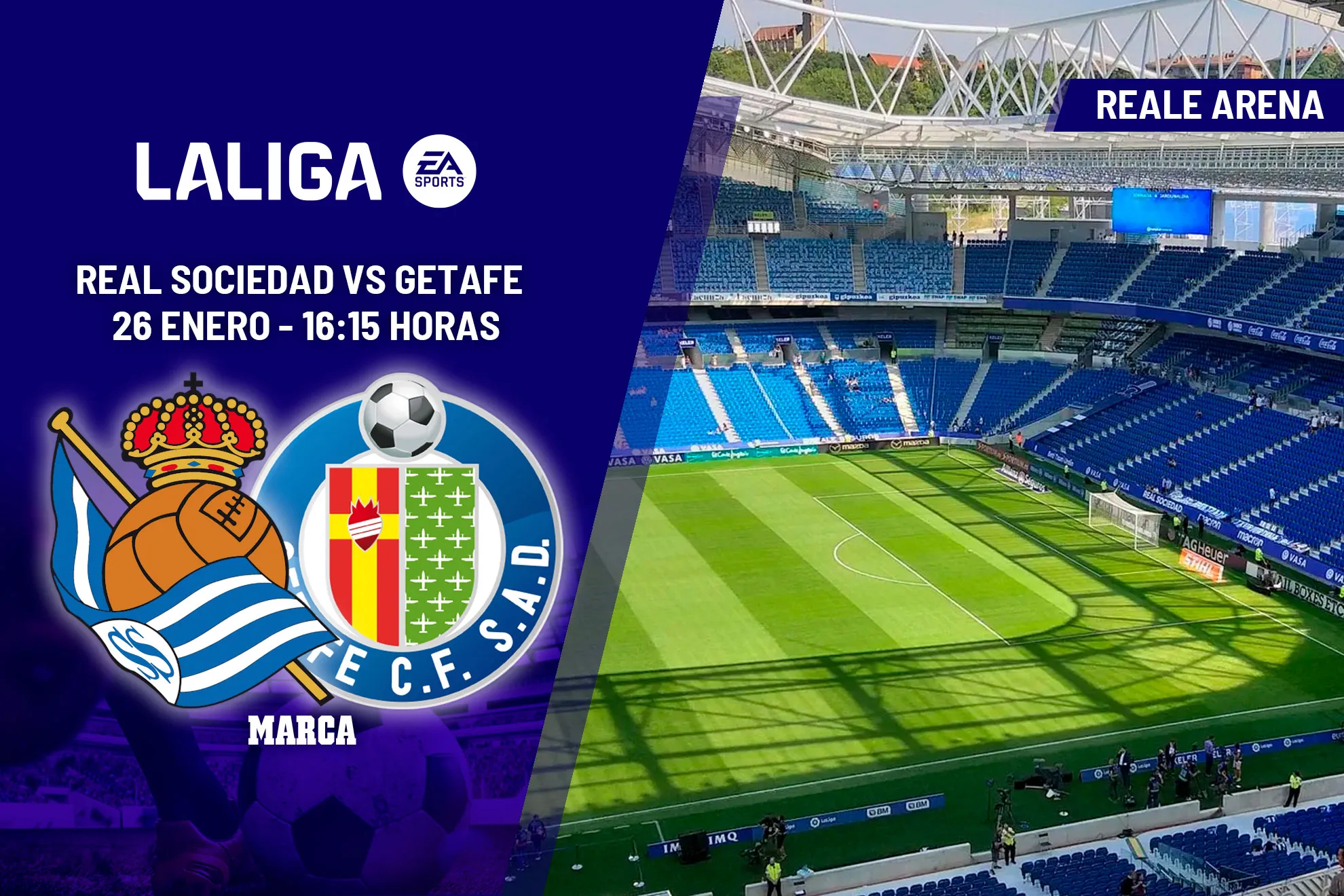 ¡Sorpresa en el Coliseum! El Getafe frena la racha de la Real Sociedad